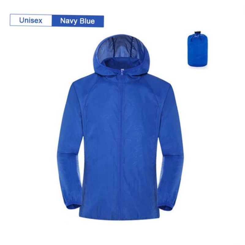 Camping Rain Jacket Men Women Waterproof Sun Protection Coat - Image 1